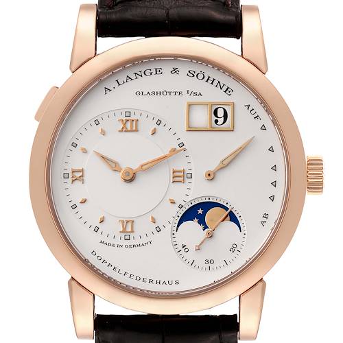 Photo of A. Lange and Sohne Lange 1 Moonphase Rose Gold Mens Watch 109.032