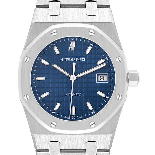 Photo of Audemars Piguet Royal Oak Blue Dial Steel Mens Watch 15000ST