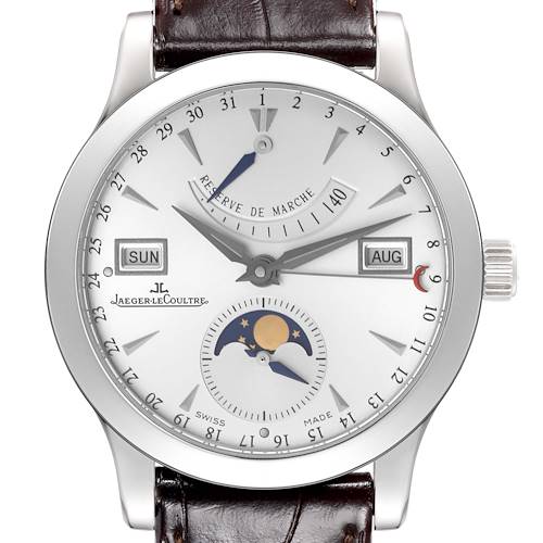 Photo of Jaeger LeCoultre Master Calendar Mens Watch 147.8.41.S Q151842A Box Papers