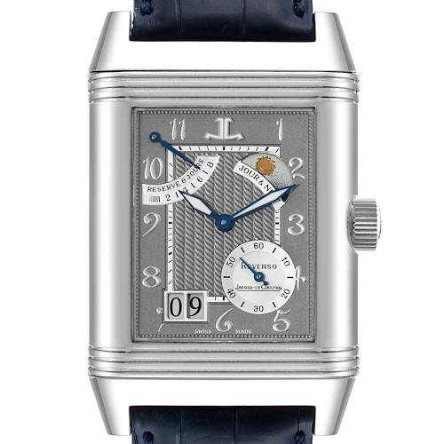 Photo of Jaeger LeCoultre Reverso Septantieme LE Platinum Mens Watch 240.6.19 Box Papers